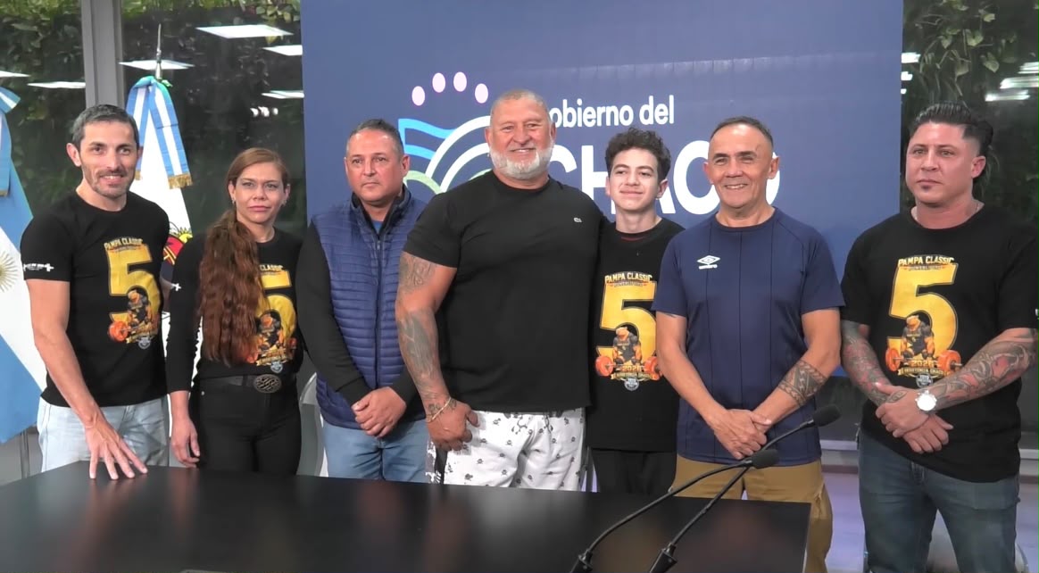 Jaime Zapata recibe al Campeonato Argentino de levantamiento de pesas.