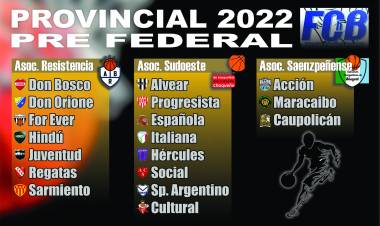 Federación Chaqueña de Básquet : todo el programa del Pre Federal 2022 en la nota