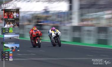 MotoGP : Pecco Bagnaia ganador del Gran Premio de San Marino con una imbatible Ducati