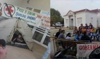 VILLA ANGELA : Siguen los reclamos del peronal de salud en el Hospital Salvador Mazza