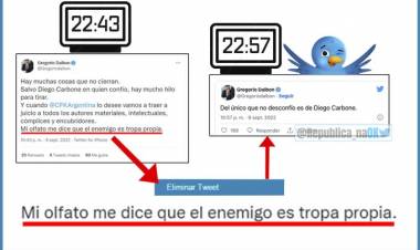 "¿Enemigo en tropa propia?" : Gregorio Dalbón publicó y borró un enigmático tuit sobre el ataque a Cristina Kirchner