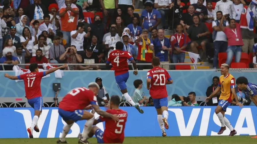 Japón fue sorprendido por Costa Rica y cayó en un partido increíble