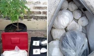 SAENZ PEÑA : En un allanamiento en el Barrio Sarmiento incautan medio kilo de cocaina y plantas de marihuana