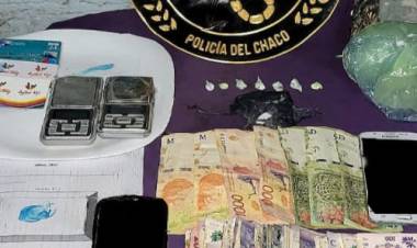 VILLA ANGELA : Allanamiento a un dealer,incautaron cocaina y dinero,un detenido