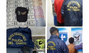 CHARATA : Fueron detenidos dos personas por el robo al domicilio del funcionario municipal,se recupero parte del dinero 