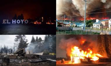 Resistencia ancestral Mapuche : Los que se sentaron a hablar con Fernandez se adjudicaron el incendio en El Hoyo en Chubut