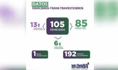 Informe del Observatorio Mumala "Mujeres, Disidencias, Derechos"en los primeros 4 meses del año hubo 105 femicidios en el pais