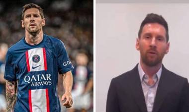 (video)  "Le pido perdón al PSG y a mis compañeros", dijo Messi en un video en redes sociales tras la sanción