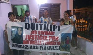 QUITILIPI : Claudio Echeverri pidiendo justicia por Antonella y Evaristo,mañana sabado marcha en la Plaza San Martin de la localidad