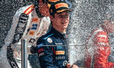 El argentino Franco Colapinto hizo podio,fue segundo en el GP de España de Fórmula 3