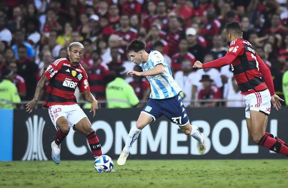 "El equipo dominó por momentos el partido", dijo DT Gago tras derrota de Racing ante Flamengo
