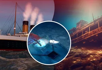 Sigue la busqueda del desapareció submarino con cinco personas que exploraba los restos del Titanic