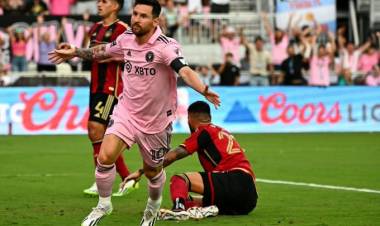 Con un doblete de Messi el Inter Miami gano 4-0 al Atlanta United