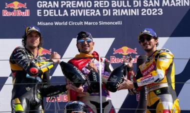 MotoGP : Jorge Martín aplastó en el GP de San Marino,segundo fue Marco Bezzecchi y tercero Pecco Bagnaia