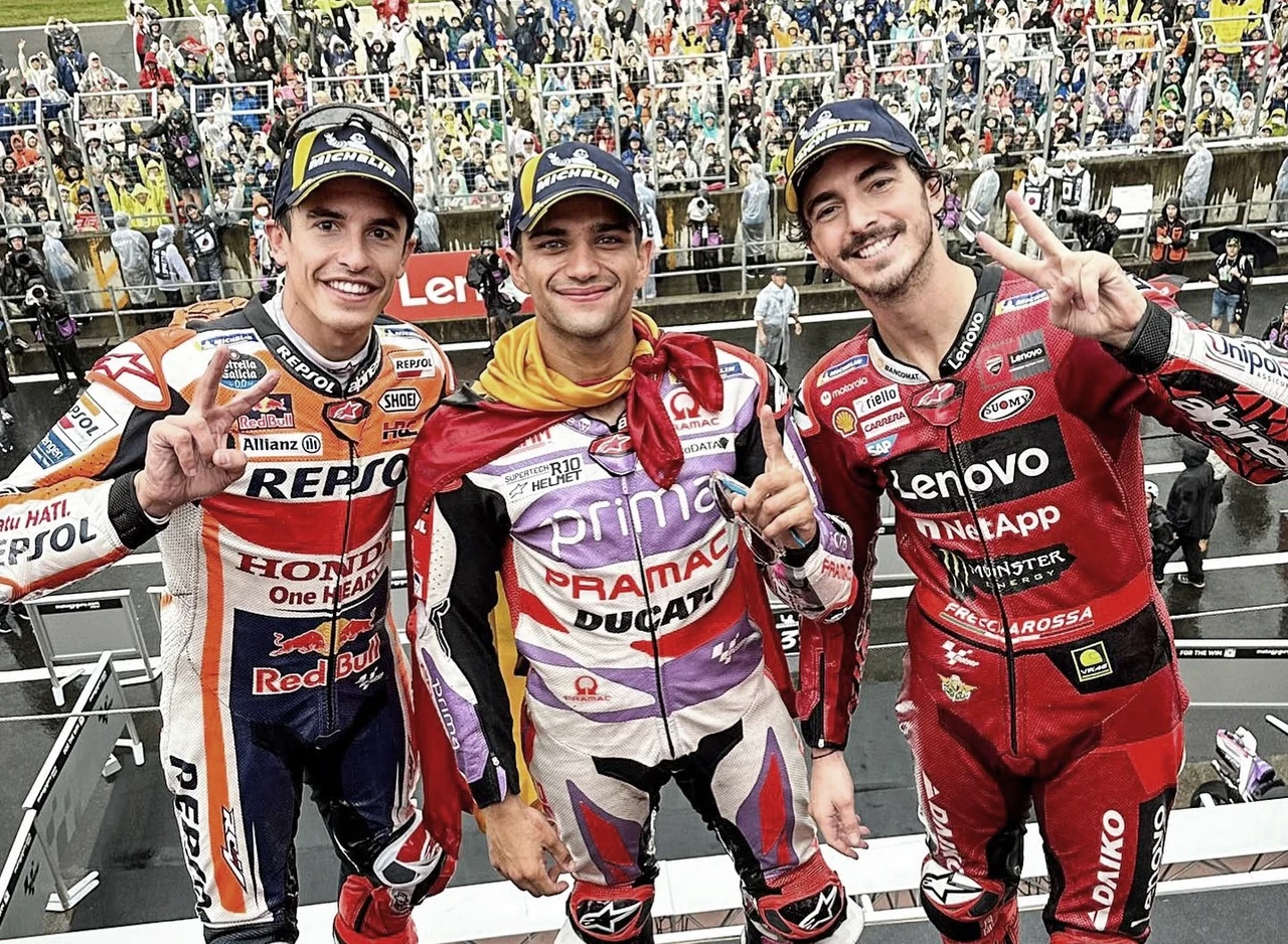 MotoGP : El Gran Premio de Japon,fue para Jorge Martin,segundo Bagnaia y tercero Marquez
