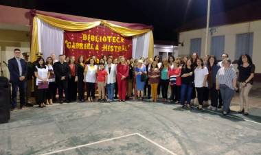 SAENZ PEÑA : El presidente del Concejo Municipal participó del Aniversario por las Bodas de Oro de la Biblioteca Gabriela Mistral