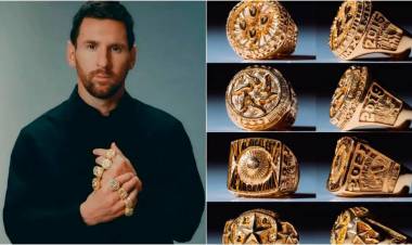 Messi recibió ocho anillos tras ganar el Balón de Oro : En la nota,el significado de cada uno 