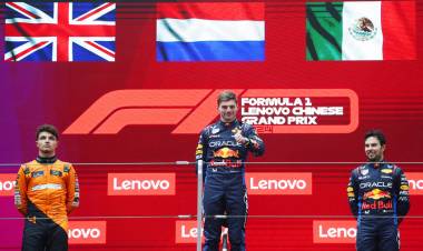Fórmula 1: Verstappen se gano todo en el Gran Premio de China,segundo fue Lando Norris y tercero Checo Perez