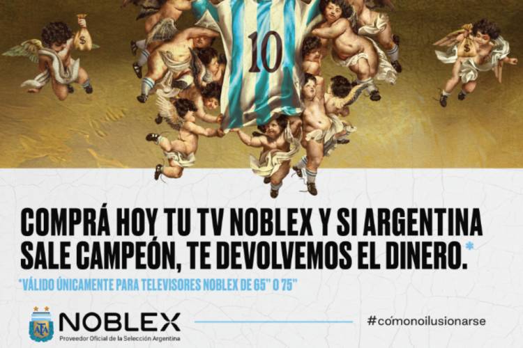 ¿Cuántos televisores deberá pagar Noblex por el triunfo de Argentina?