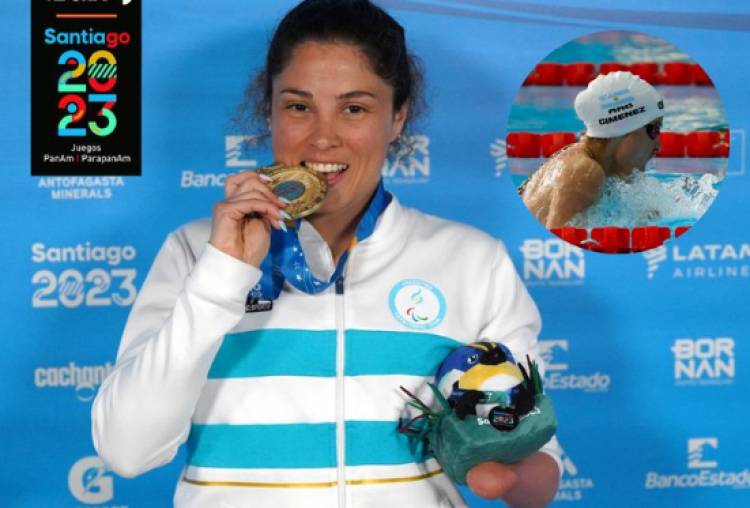 La chaqueña Daniela Gimenez,sumo su tercera medala en los Juegos de Santiago